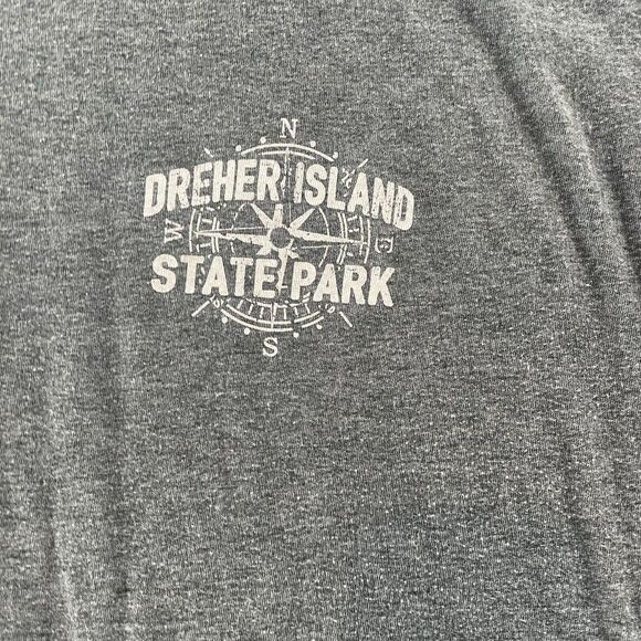 Dreher Island Skate Park Shirt Adult Large Grey Lake Murray South Carolina Logo - Picture 6 of 12